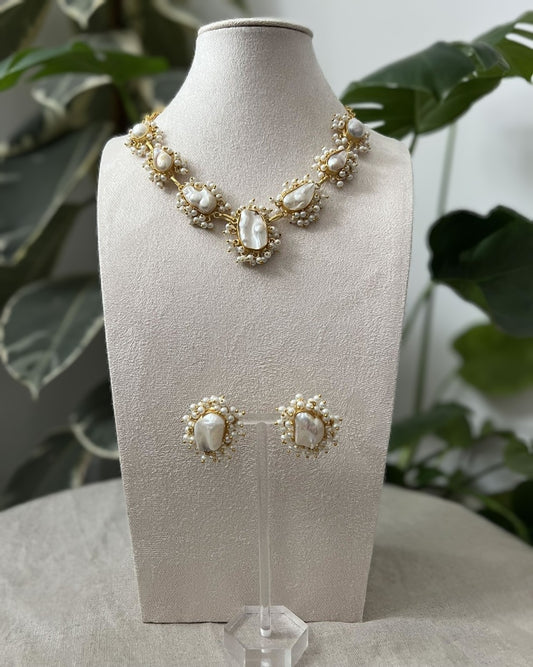 Pearls on Pearls, a Beautiful cord of Freshwater Pearls - Item Q